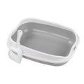 Semi-Enclosed Cat Litter Box – Splash-Proof Anti-Scatter Kitty Toilet, Large (42 x 29 x 12 cm | 16.5 x 11.4 x 4.7 in)