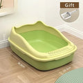 High-Sided Cat Litter Box — Anti-Splash Kitty Sandbox with Side Entry (14.5 x 11.5 x 6.3 in / 36.9 x 29.3 x 16 cm)
